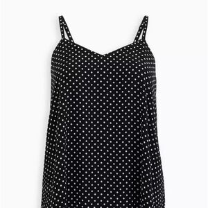 Torrid Black and White Polka Dot Camisole